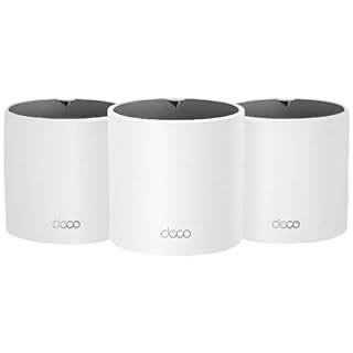 TP-Link Deco X15 Dual-Band AX1500 WiFi 6 Mesh Wi-Fi System | Replaces Routers and Extenders | Covers up to 5,600 sq.ft. | 2 Gigabit Ports per Unit, Supports Ethernet Backhaul, 3-Pack