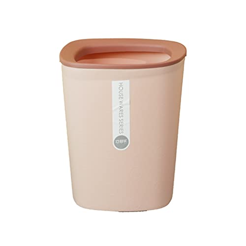 Bote de basura cuadrado de acero para cocina 6L naranja