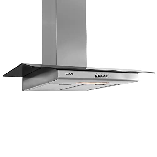 Depurador Vidrio 3 Vel. Inox 90 Cm 127V - SUGGAR - DV91IX