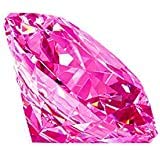 JAGDAMBA GEMS 7.25 Ratti 6.50 Carat Pink Zircon Stone American Diamond Original Certified Faceted Cut Loose Gemstone for Men and Women