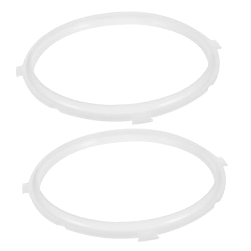 Healifty 2Piezas Anillos de Silicona de Sellado para Olla de Presión Eléctrica Accesorios de Repuesto para Cocinas Presión de Instalación y Limpieza Alta Elasticidad