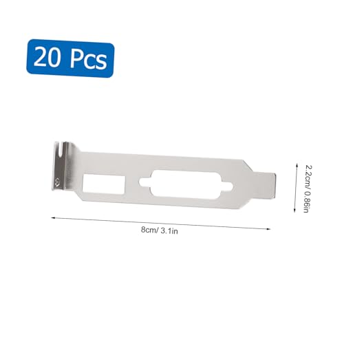 Mikikit 20pcs Placa de Ranura PCI Ventilada para Cubiertas de Ranura PCI para Gabinete de Computadora, Soporte Fácil de Instalar y Deflector de Ventilación miniatura 5