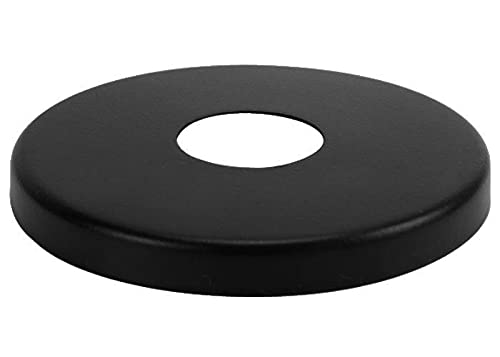 26mm 3/4" Inch BSP Acero Acabado Negro Grifo Válvula Cubierta Tubo 8mm Alto Cover