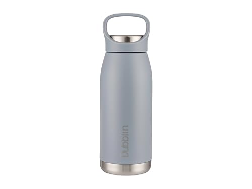 Image of Dublin Hiker 500 ML Stainless Steel Water Bottle, Vacuum Insulated Sports Bottle with Flip Lid, Leakproof Travel Flask (Grey)