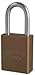 Lockout Padlock, KA, Brown, 1/4 In., PK3