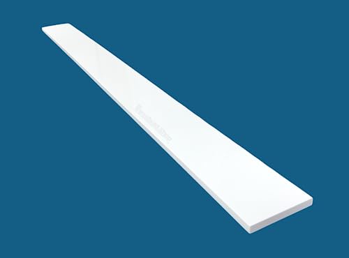 Threshold.Shop Super White Engineered Marble Threshold for Shower Curb, Bathroom Vanity Backsplash, Window Sill, Door Transitions (6\" x 60\") - Thumbnail 3
