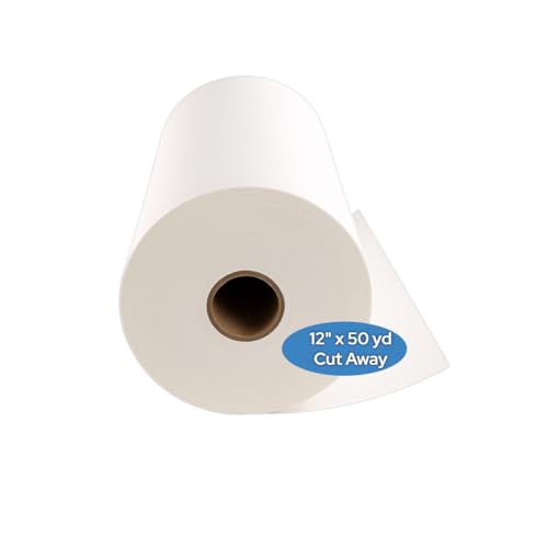 Cut Away Embroidery Stabilizer 12' x 50 yard Roll - 2.5 ounce Cutaway For Machine Embroidery