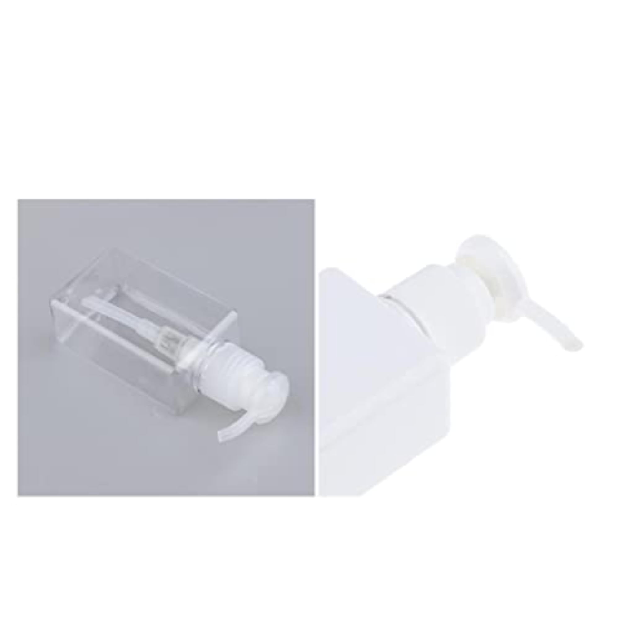 2Pcs PETG Lotions Shampoo Pump Bottle, 100ml