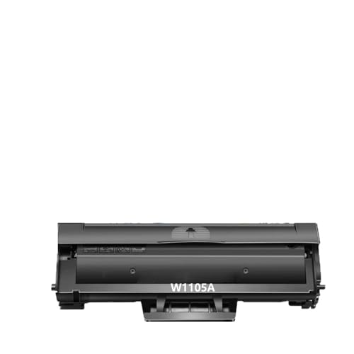 Compatible con Cartucho de tóner HP W1105A/105A (con Chip, 1,5 K páginas) - Compatible con impresoras multifunción Serie 135a/135w/137fnw/107a(1 pcs W1105A)