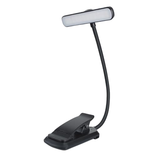 Luz de clip – Luz de lectura USB flexible para los amantes de los libros | Lámpara de mesa de noche con clip, luz nocturna para guardería, escritorio, cabecero de cama, luces cambiantes multicolor