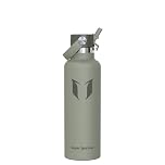 Sparrow Insulated Water Bottle 750ml - FlipFlow Metal Water Bottles with Straw Lid - BPA Free - Leakproof Stainless Steel Flask for Sport, Gym, Office, Outdoor, Travel