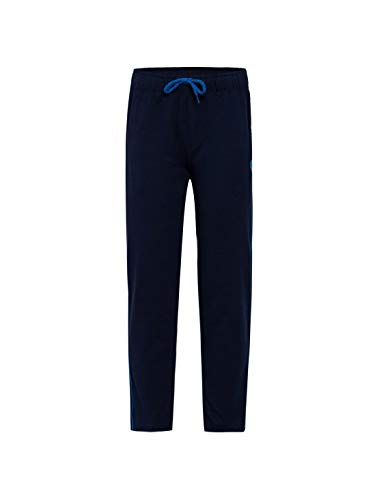 Image of Jockey AB13 Boys Super Combed Cotton Rich Graphic Printed Trackpants with Contrast Side Piping