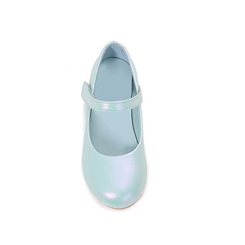Girls Mary Jane Flash Ballet Flats Leisure School Uniforms Flower Wedding Party Dress Shoes for Child/Children3