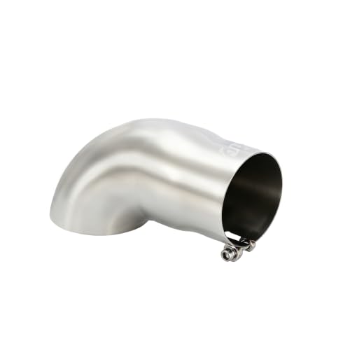 Image of Turn Down Exhaust Tip, 3 Inch Inlet Stainless Steel,Bolt On Installation