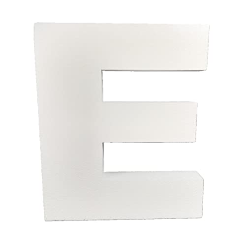 DecoPorex Lettres polystyrène 40cm pour décoration, événement, cérémonie, initiales nom de Mariage (E)