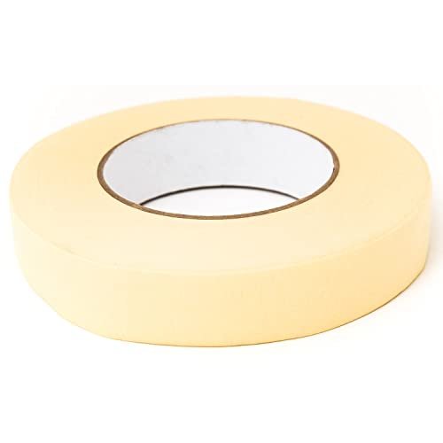 Bertech - SWT-1 Solder Wave Tape, 1 Inch Wide x 60 Yards Long, 7.6 mil Thick Crepe Paper with Rubber Adhesive, Beige, RoHS and REACH Compliant