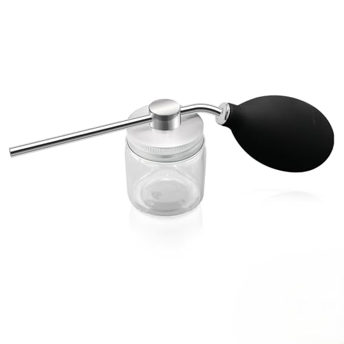 Refillable Powder Spray Bottle for Hair Building Fibers Dry Shampoo & Cosmetic Powders - Leak-Proof Hair Fiber Applicator with Precision Nozzle Portable Powder Dispenser for Men and Women