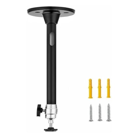 Ivosmart Mini Projector Ceiling Mount Stand 5KG Loading Capacity Wall Mounting Bracket for Mini Projector Camera (Black) Cover