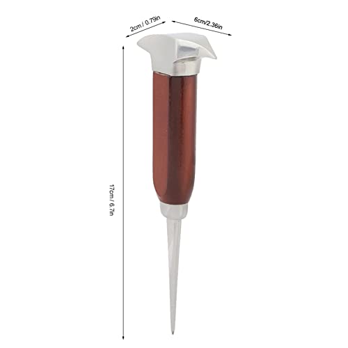 Pissente 6.7 Inch Stainless Steel Ice Pick with Wooden Handle for Breaking Ice Cubes Kitchen Bar Tool for Cocktails Picnics and Camping - Image 2