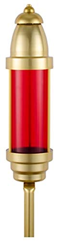Domed Cemetery/Vigil Memorial Light (Red)
