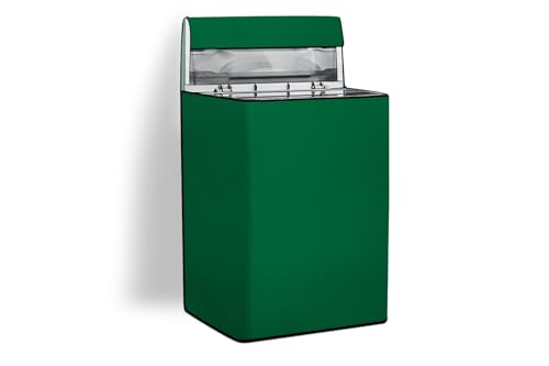 Image of Stylista Waterproof and Dustproof Polyester Washing Machine Cover Compatible for Godrej 7.5 Kg Fully-Automatic Top Loading WTEON ALP 75 5.0 FDTN GPGR, Green