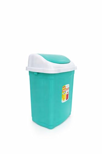 Image of Aristo Plastic Small Swing Dustbin 9 Ltr (Green)