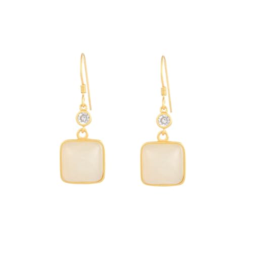 Boucles d'oreilles en jade hétien pendantes pour illuminer vos tenues de fête