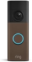 Ring Battery Doorbell (newest model) — Retinal 2K with wide-angle video, up to 6x Enhanced Zoom, Two-Way Talk, and Built-In Battery, Matte Mocha