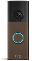 Ring Battery Doorbell (newest model) — Retinal 2K with wide-angle video, up to 6x Enhanced Zoom, Two-Way Talk, and Built-In Battery, Matte Mocha