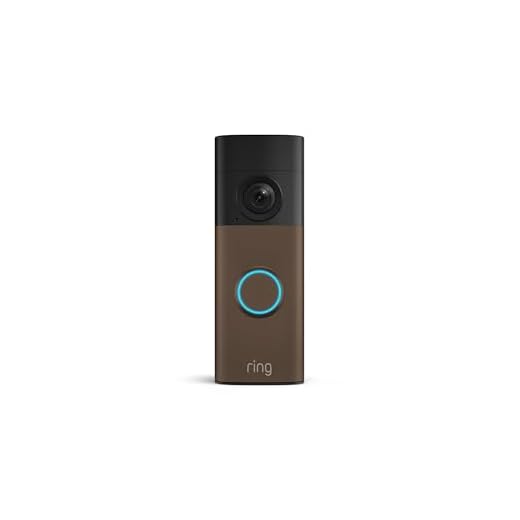 Ring Battery Doorbell (newest model) — Retinal 2K with wide-angle video, up to 6x Enhanced Zoom, Two-Way Talk, and Built-In Battery, Matte Mocha