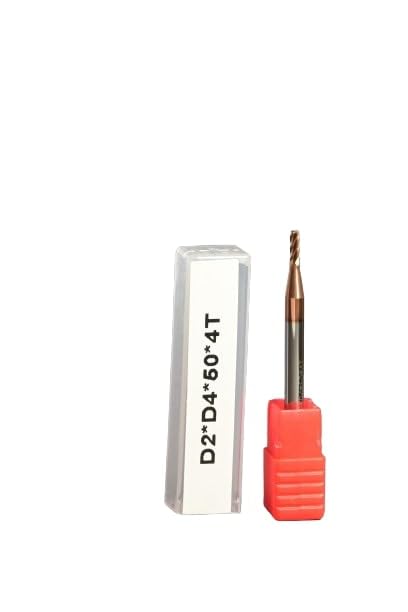 CARBIFORCE 55 HRC Ticn Coated 4 Flute Flat Copper Carbide Endmill Four Flute Spiral Upcut Milling Cutter Tool Set for PVC & Wood (2 * 50) (B0DBVLBLYT) Amazon Price History, Amazon Price Tracker