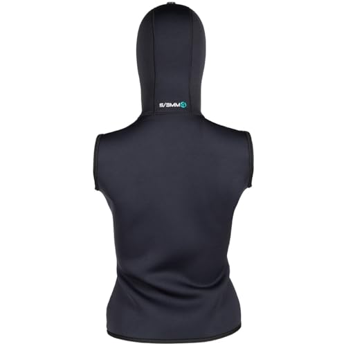 Henderson Chaleco con Capucha para Mujer Greenprene - Talla 10, Negro miniatura 4