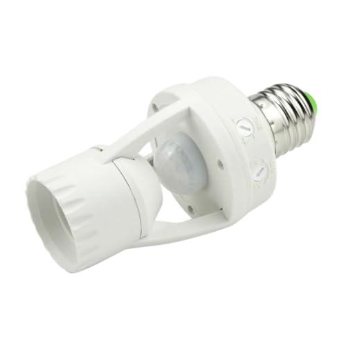 FIXOSHEE Douille De Lampe E27 Avec Capteur Automatique Induction Corps Pour ÉClairage IntéRieur ExtéRieur Ampoule Led Support Durable