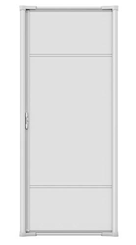 Brisa White Retractable Screen Door 96" Single