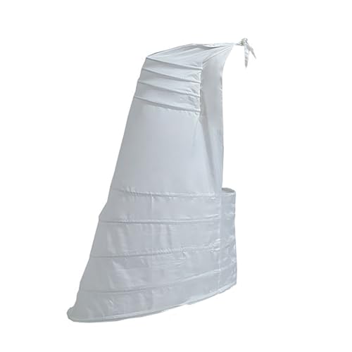 Robe victorienne Rococo blanche en crinoline moelleuse pour femmes et filles - 5