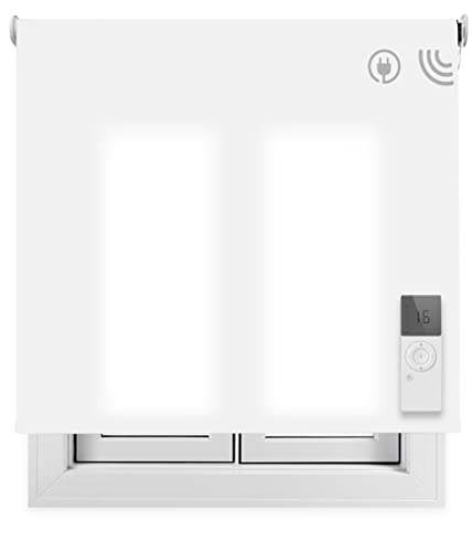 Estor Enrollable motorizado Wi-Fi Smart Roll Translúcido Color Blanco. Medidas: 180cm x 180cm. Contactaremos para su Ajuste a tu Medida Medidas