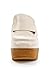 Beast Fashion Platform Clogs for Women Wood Clogs High Heel Clogs Closed Toe Mules Backless Slippers Slip On Slides Sandals, Off White,7
