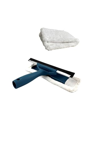 Lnt France - Raclette Lave-vitres Double Utilisation avec Une Housse en Microfibres ! pour Vitre Salle de Bain, Voiture Fabriqué en 100% Polyester (Raclette +...