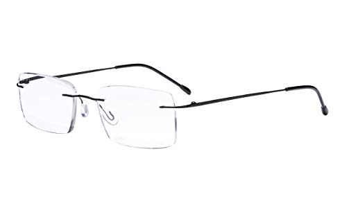 Lunettes de lecture sans monture rectangulaires légères pour homme