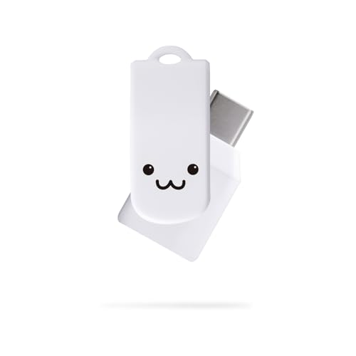 エレコム USBメモリ 128GB USB3.2 Gen1 Type-C 回転式 iPhone対応 対応OS(Windows/MacOS/iOS/Android/iPadOS) しろちゃん MF-CEU3128GWHF