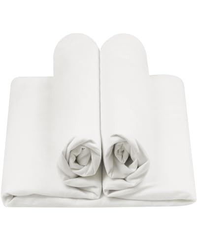 HOTGODEN Light Weight 100% Cotton Muslin Fabric: 59 inch x 2,5,10 Yards Bleached Muslin Linen Fabric Material for Sewing Material Apparel Cloth