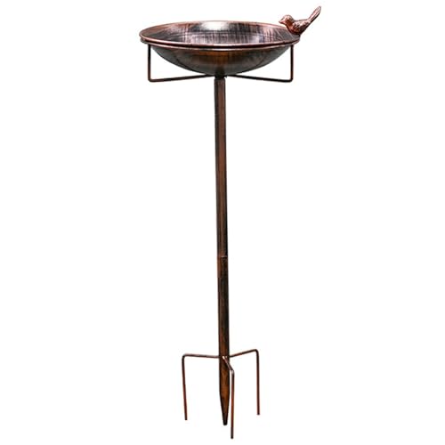 Bain d'oiseaux en fer extérieur pour décor rustique de patio - 2