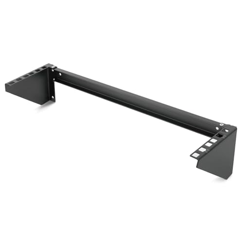 Tecmojo 2U Vertical Wall Mount Rack Foldable Vertical Rack and Wall Mountable Patch Panel Bracket Server Rack for 19 Rack Mount Network Server and Data Equipment