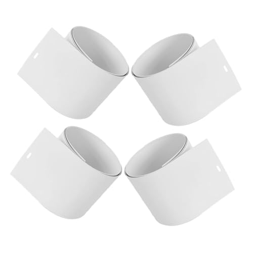 Cabilock 4pcs White Vertical Blind Slats Replacement Kit for Slats for Light Control and Sunlight Blocking Compatible Doors and