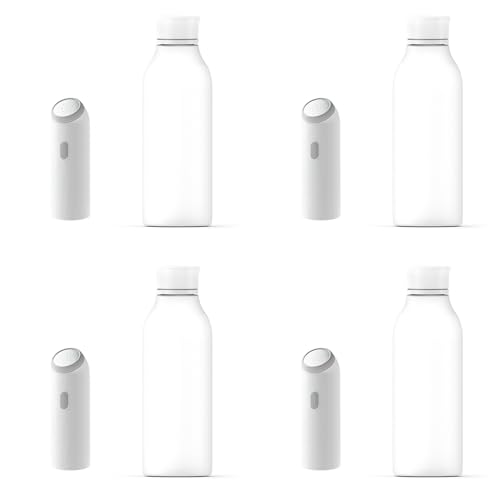 Kriccekal 4X ポータブルハンド電動ビデスプレーパーソナルクリーナーケア多機能 容量ボトル付き スプレー洗浄ビデ、グレー
