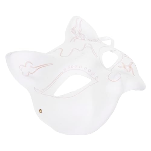 ERINGOGO Unpainted Cat Face Masks Blank Paper for Crafting Safe and Reliable for Parties Festivals and Creative Projects for Unique Present Making