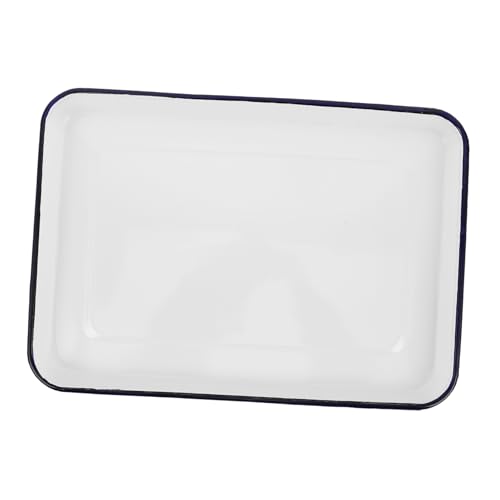 Hoement Esmalte Retro para Servir Comida para Tostadas Pizza y Ensaladas Multiusos Resistente Calor Color para Uso Casa y Restaurantes