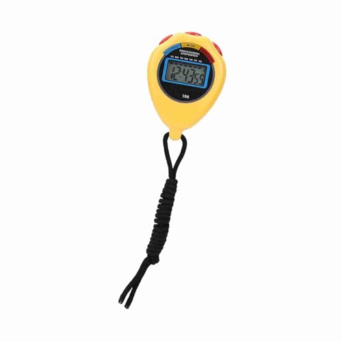 Cronómetro deportivo profesional electrónico amarillo miniatura 3