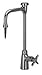 Zurn Z82800-VB Aqua Spec Deionized Lab Faucet with 6" Spout, Serrated Nozzle and Cross Handle, in-line Atmospheric Vacuum Breaker