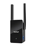 BrosTrend AX1500 WiFi 6 Extender, Dual Band WiFi Extender with Gigabit Ethernet Port, Wi-Fi Booster Coverage Up to 185㎡ & 40 Devices, Wireless Range Repeater Easy Setup, Works with Any Wi-Fi Routers